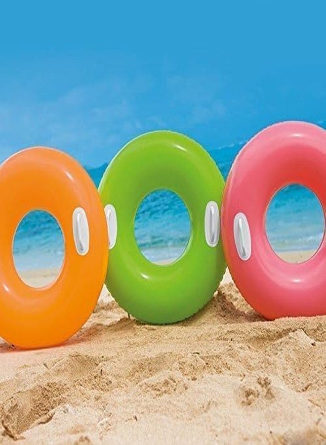 JAYI Pool Party Swimming Ring Swim Tube with Handle for Kids Swimming Learing Ring for Girls and Boys Swimming Tube Inflatable Swim Ring.(30 inch) (Ages 8 and UP) (Handle Tube) - Image 4